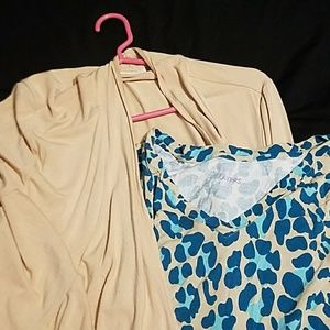 Cardigan and top