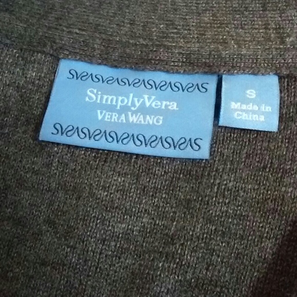 Simply Vera Classy Gray Beaded Cardigan - Picture 5 of 5