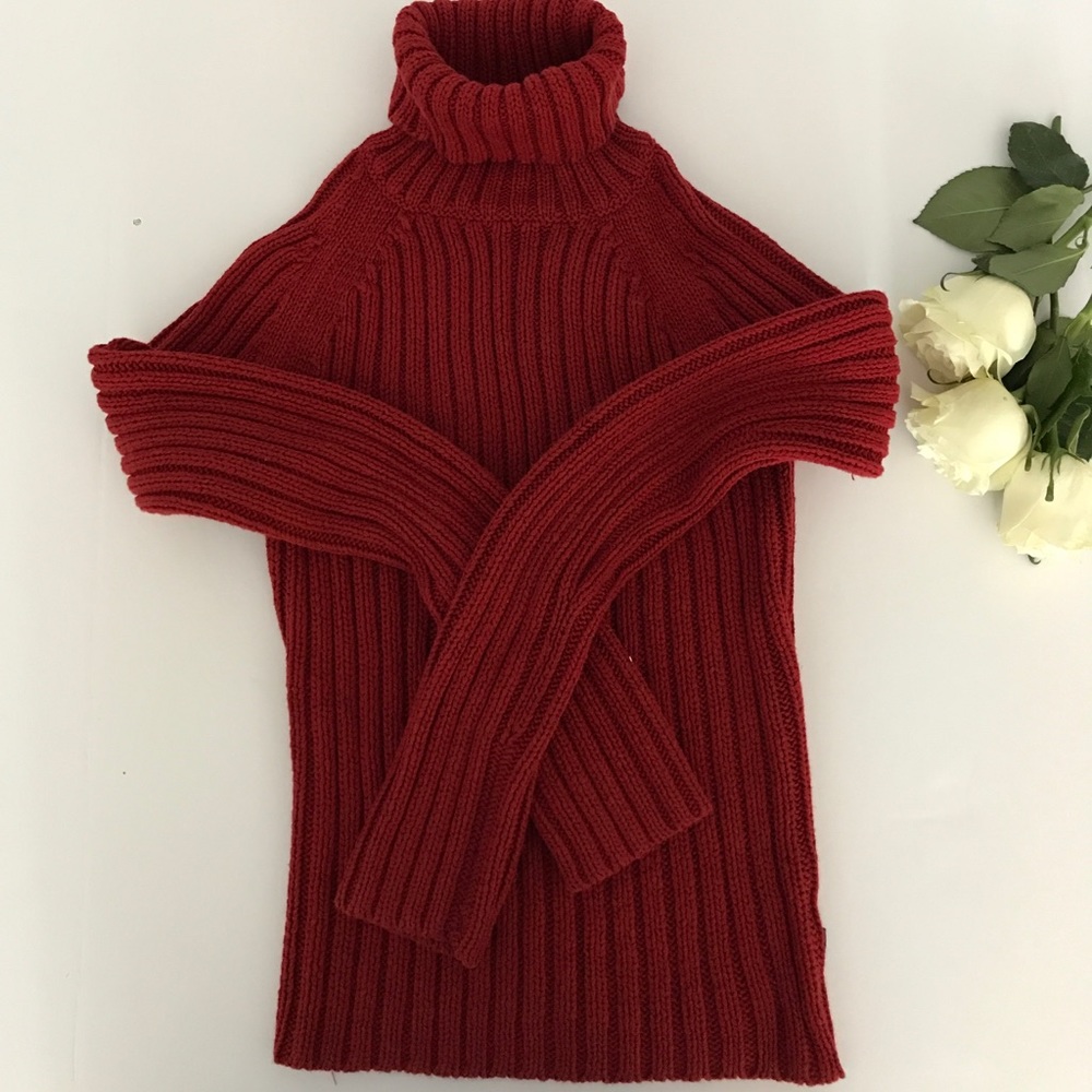 Abercrombie and Fitch red turtle neck sweater