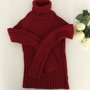 Abercrombie and Fitch red turtle neck sweater