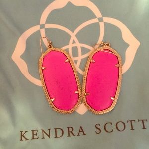Kendra Scott Neon Pink Danielle Earrings