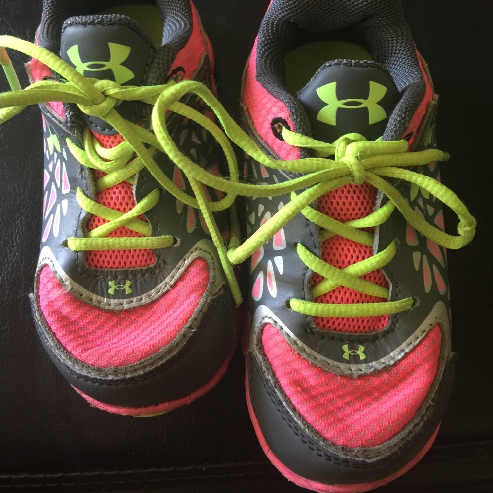 Little girl under armor shoes