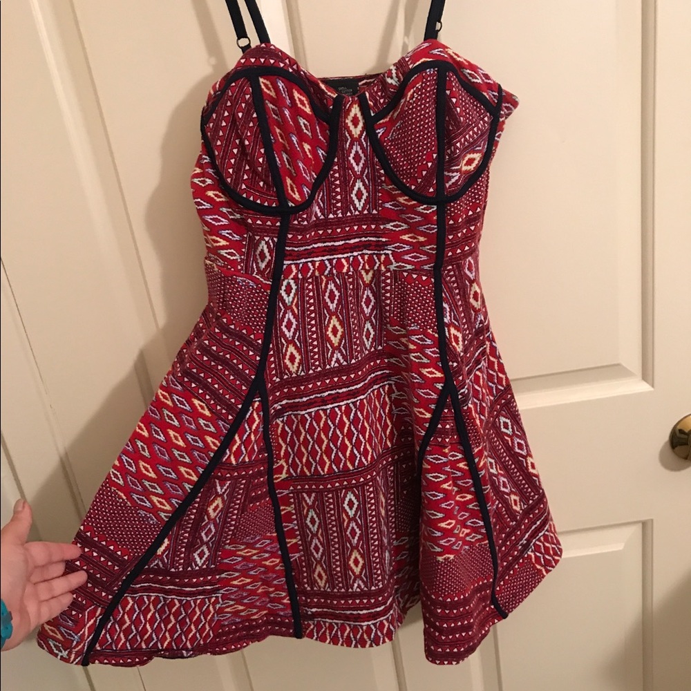 Adorable Bustier style fit and flare dress
