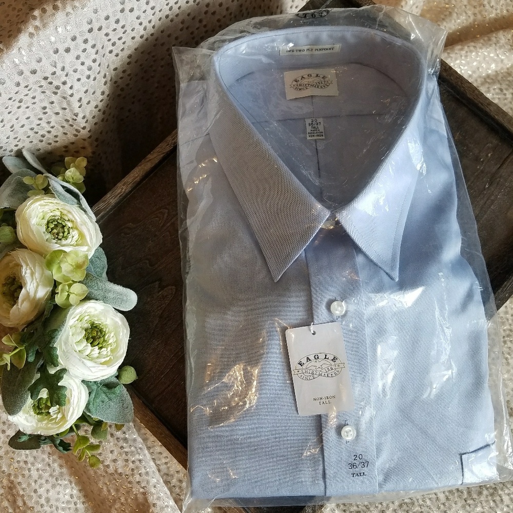 Eagle shirtmakers light blue tall xxxl 3xl 3xlt