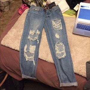 Distressed Nasty Gal jeans
