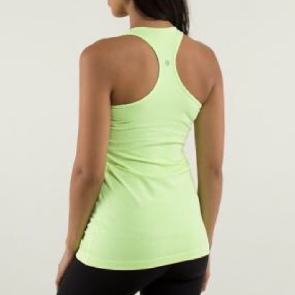Lululemon light green cool racerback size 4