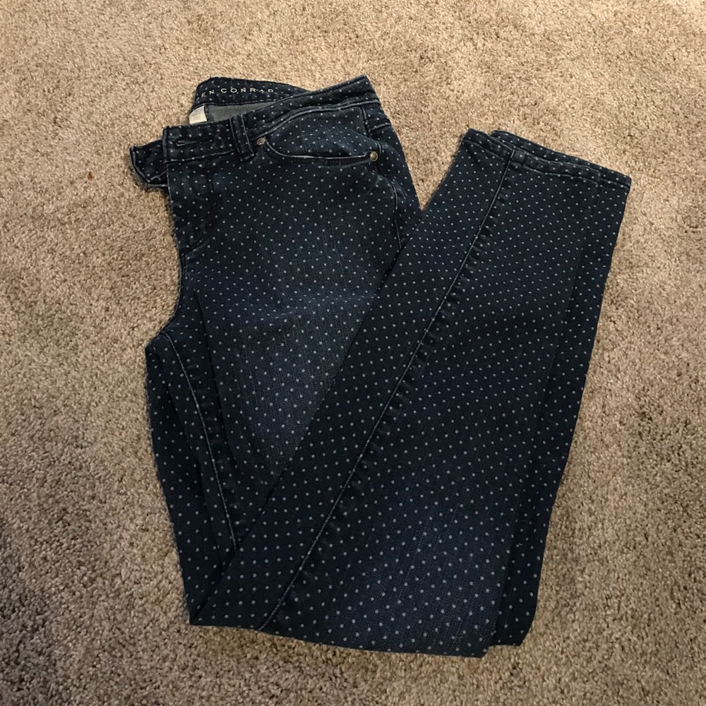 Polka dot jeans