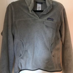 Patagonia wool pull over with pockets