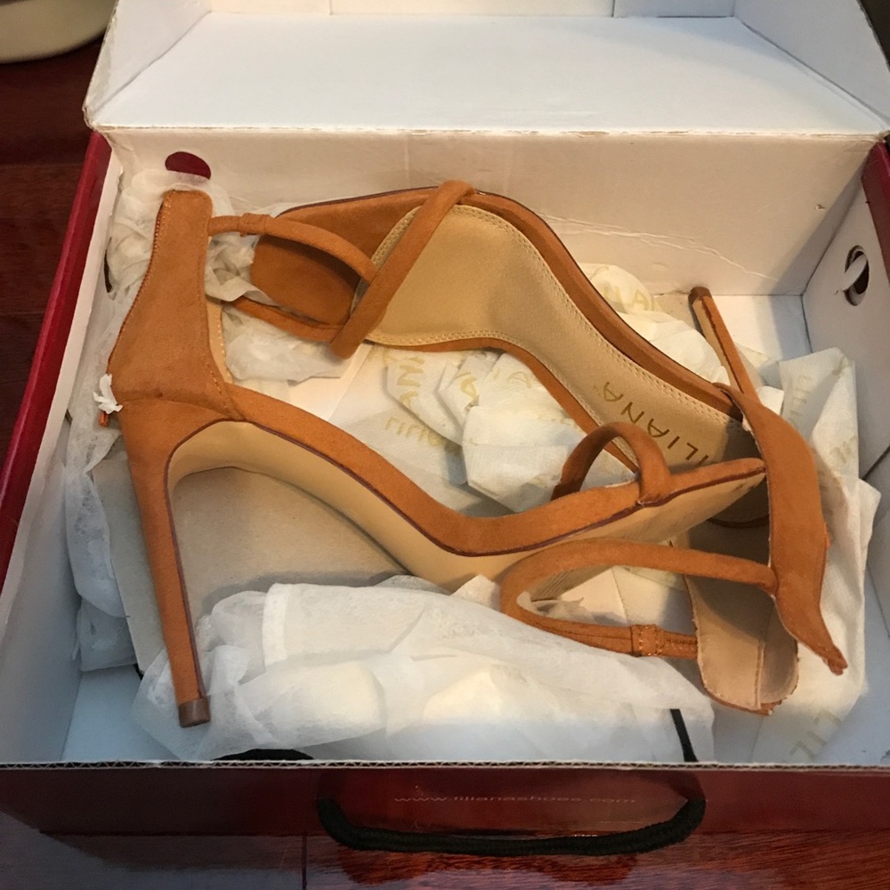 Brand new suede heels