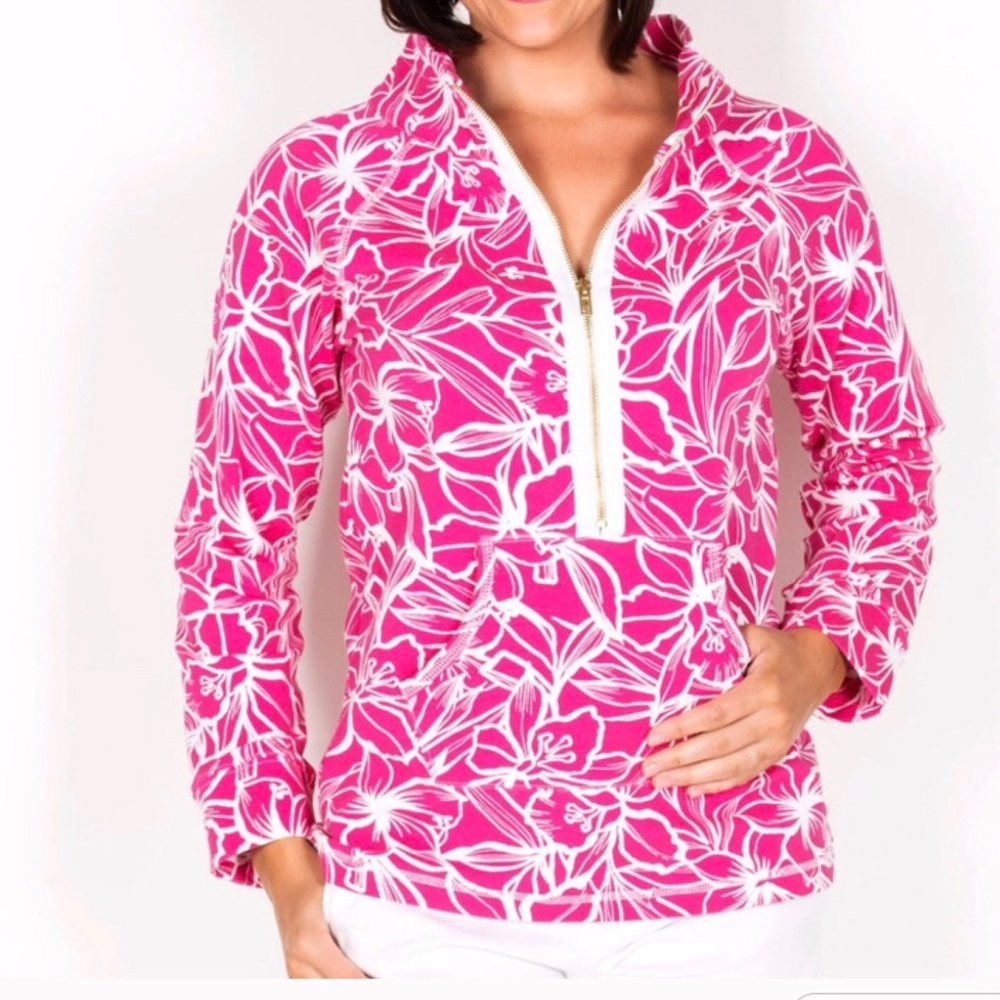 🆕 Hibiscus Pink & White Pullover