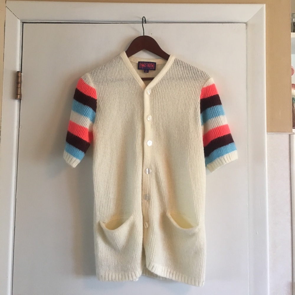 Cute cream sweater jacket