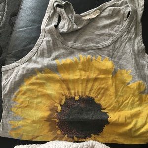 Sunflower crop top