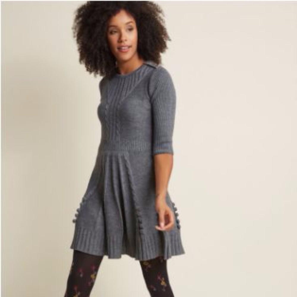 | Modcloth | Warm Cider Sweater Dress - Picture 2 of 7