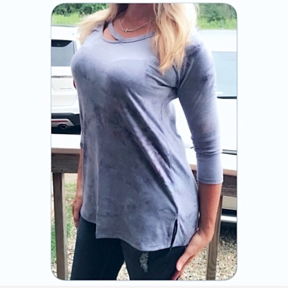 Soft Flowy Tie Dye Tunic Top Tee M - Picture 4 of 8