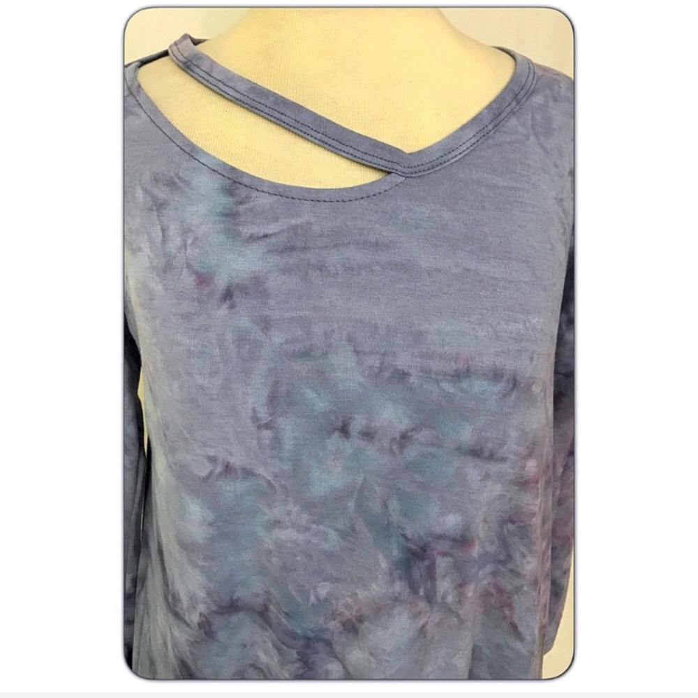 Soft Flowy Tie Dye Tunic Top Tee M - Picture 8 of 8