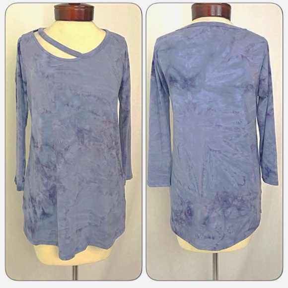 Soft Flowy Tie Dye Tunic Top Tee M - Picture 7 of 8