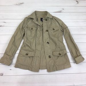 Gap beige cargo jacket