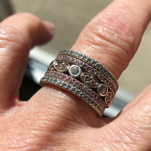 Hidalgo for Diamonique Stackable Bands. Sz. 5. - Picture 1 of 8