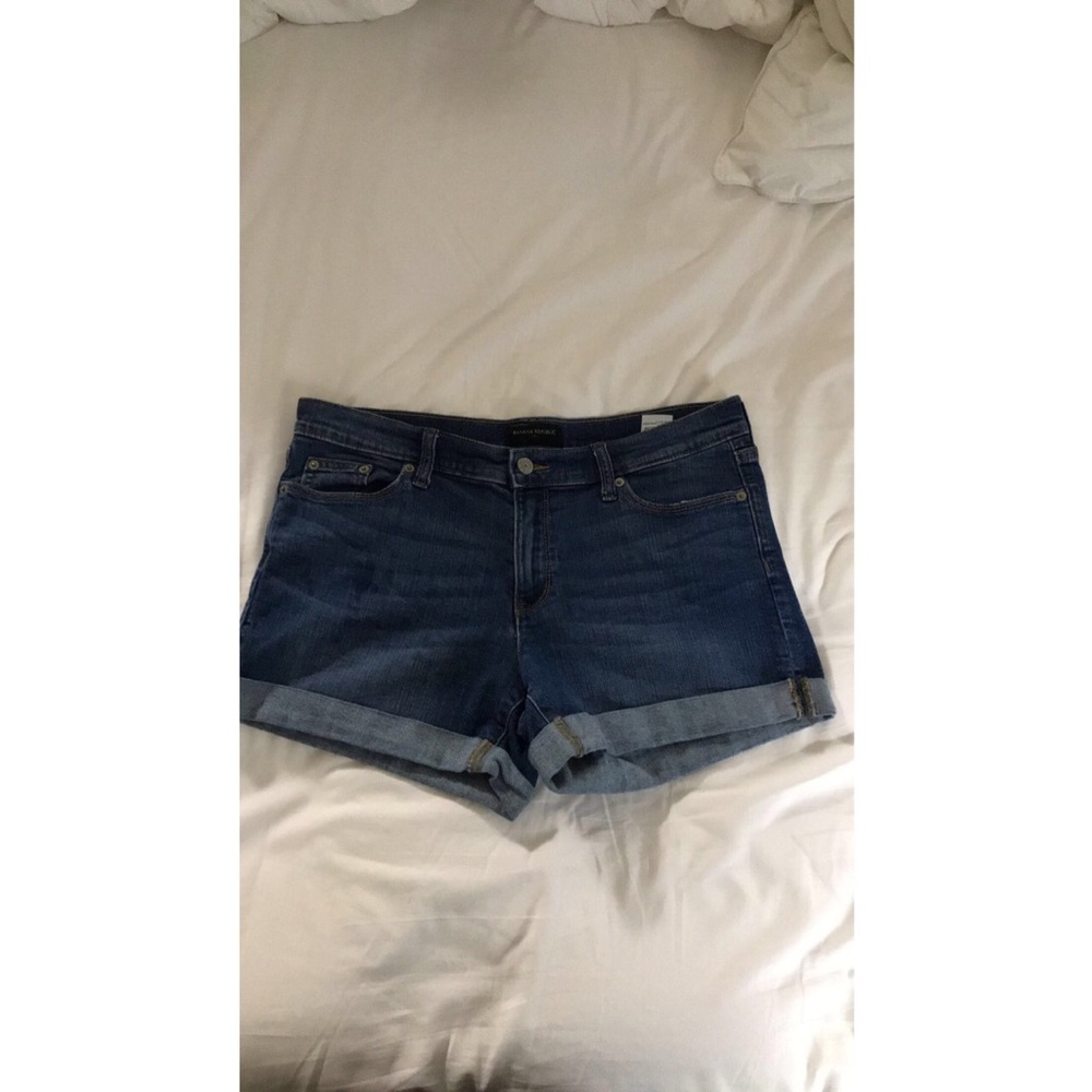 Lightly used banana republic jean shorts