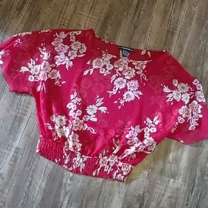 Beautiful sheer floral blouse