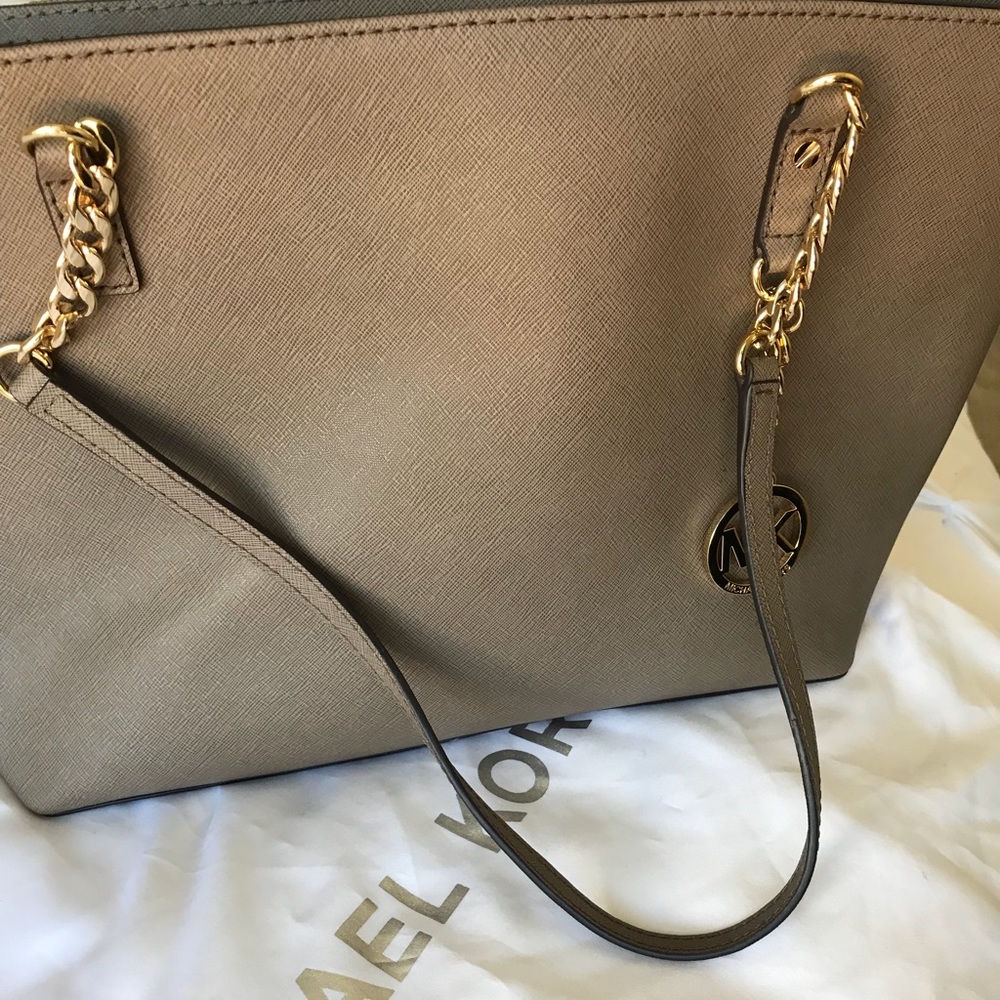 Michael Kors light brown purse