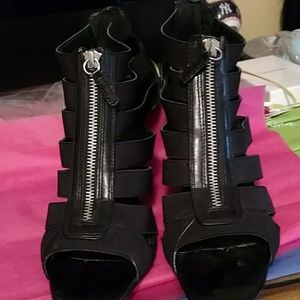 INC Black Heel Strappy Shoe