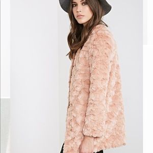 Beautiful blush faux fur jacket