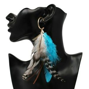 3 inch Feathered Earrings