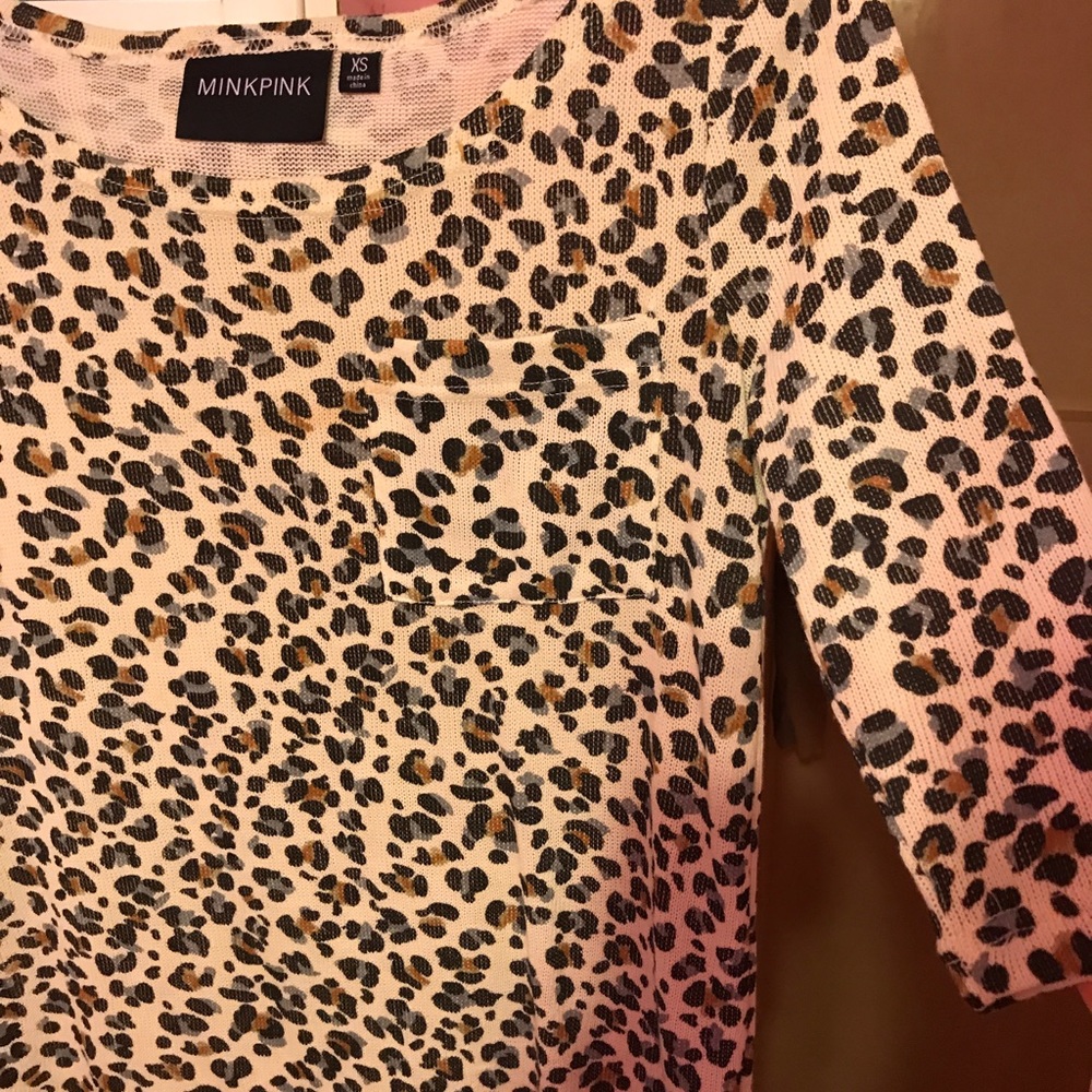 Minkpink leopard print top