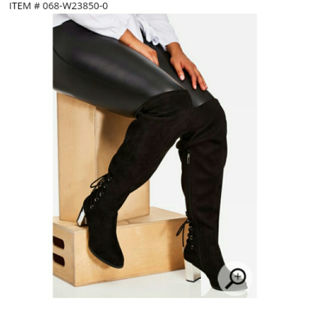 Ashley Stewart Over the Knee Boots Wide