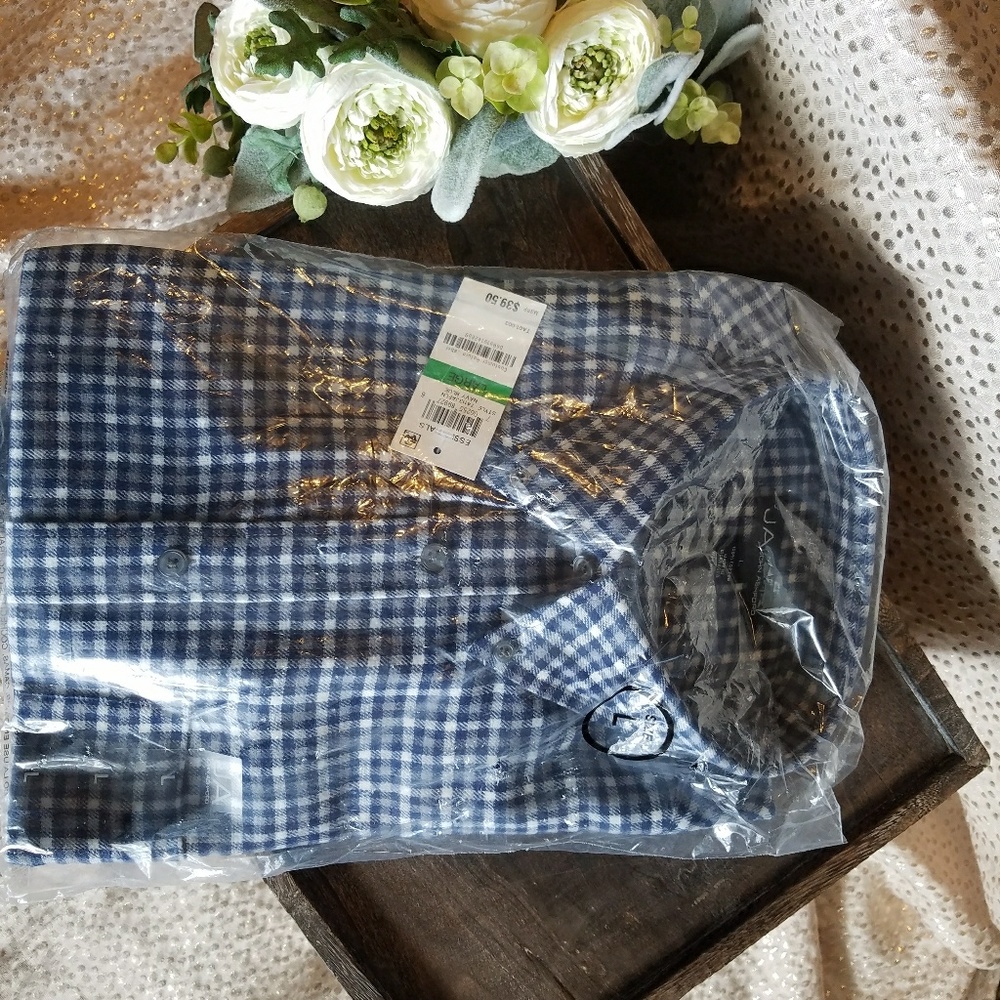 John Ashford casual button down flannel large
