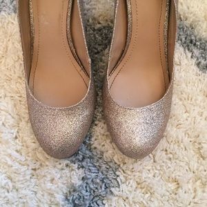 Glitter Gold Vince Camuto shoes