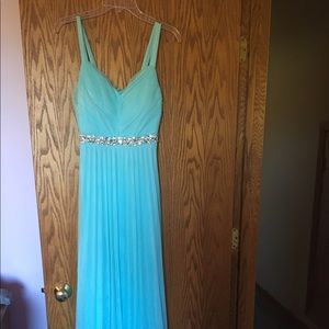 Ice blue Floor Length Dress