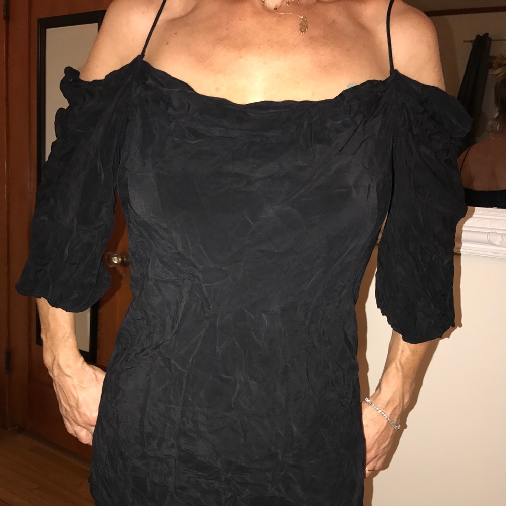 Black silk tunic