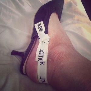 Dior style classic sling backs.Not Dior.