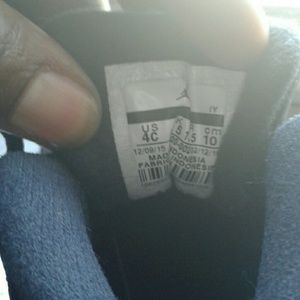 Red & black jordans 23