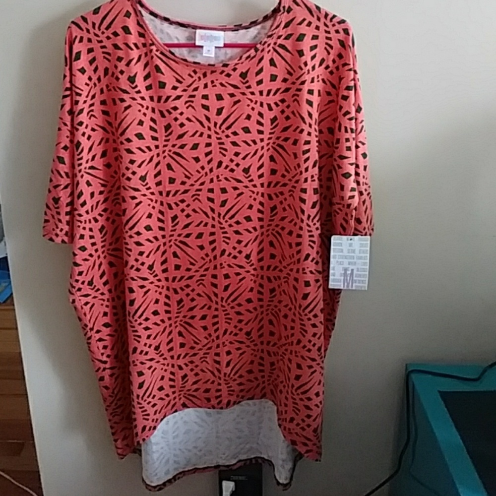 Medium orange and black lularoe Irma