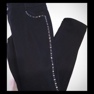 Black embellished Jean . Size 15