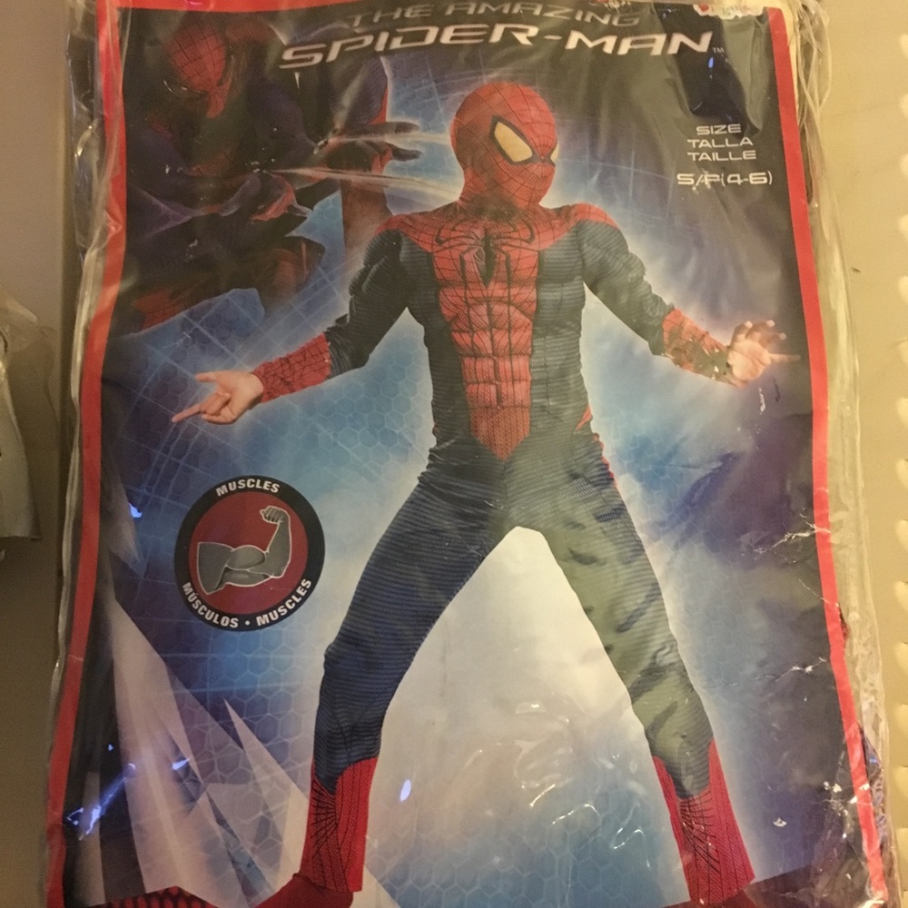 Spider man costume.