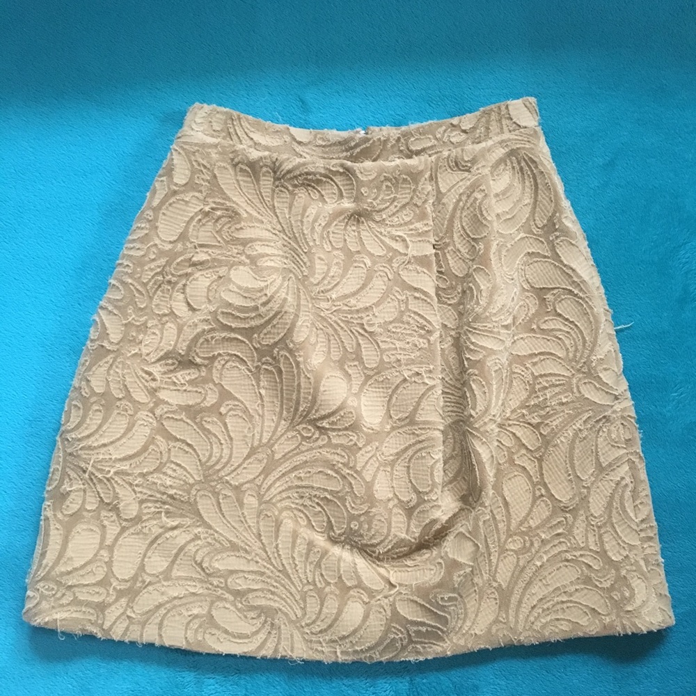 Golden-yellow Carven skirt with pockets