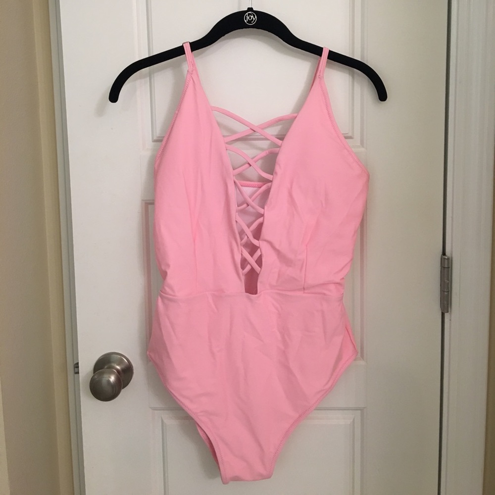 Plunge V Neck Swimsuit