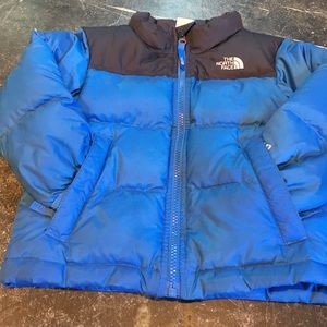 North Face puffy coat, blue size 3T