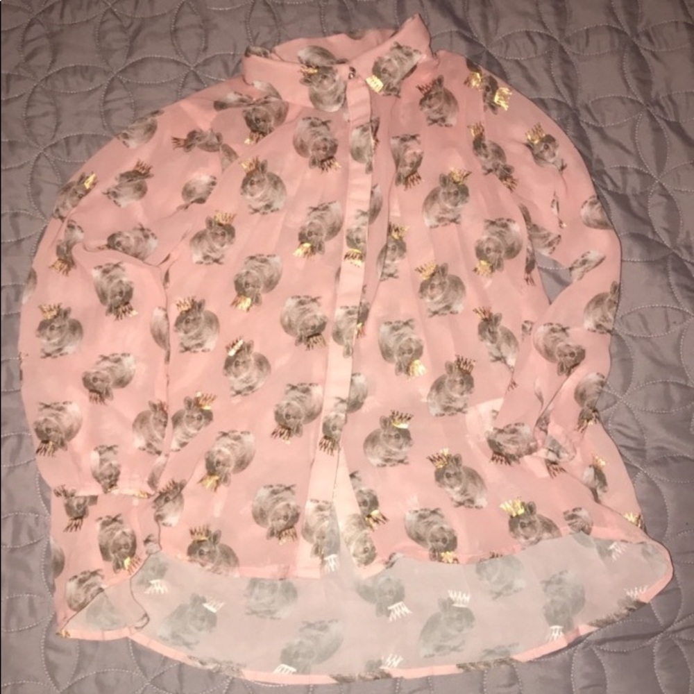 Cute 🐰👑 bunny crown blouse