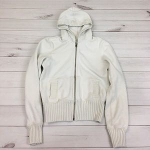 Gap off white hooded sweater