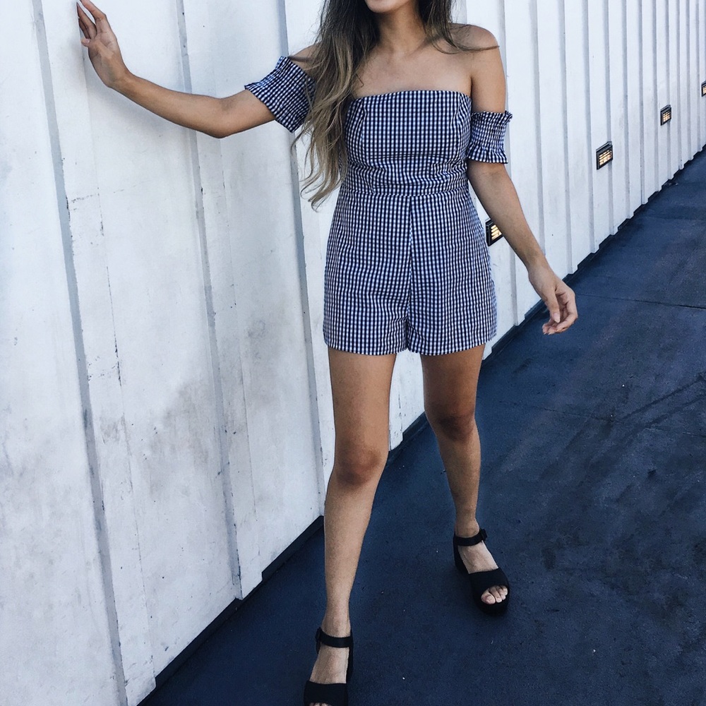 Urban Outfitters Off Shoulder Romper