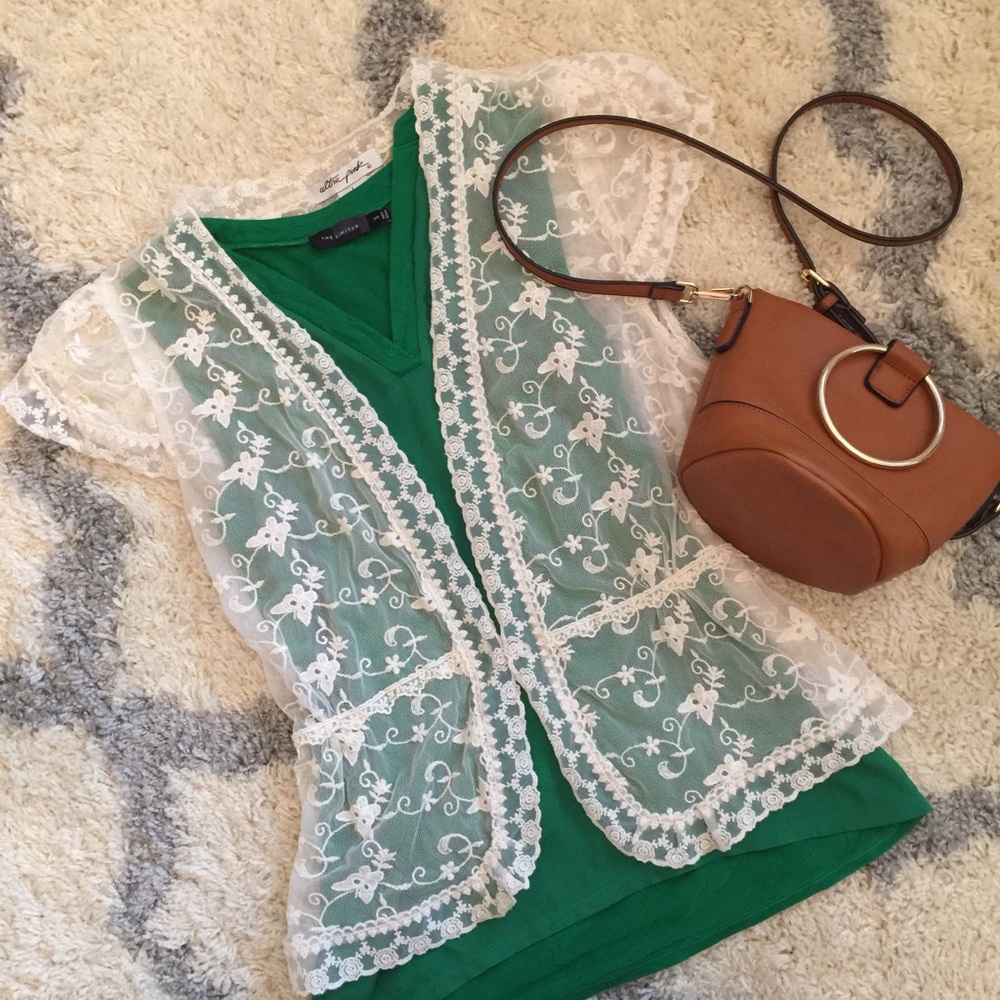Vintage lace vest