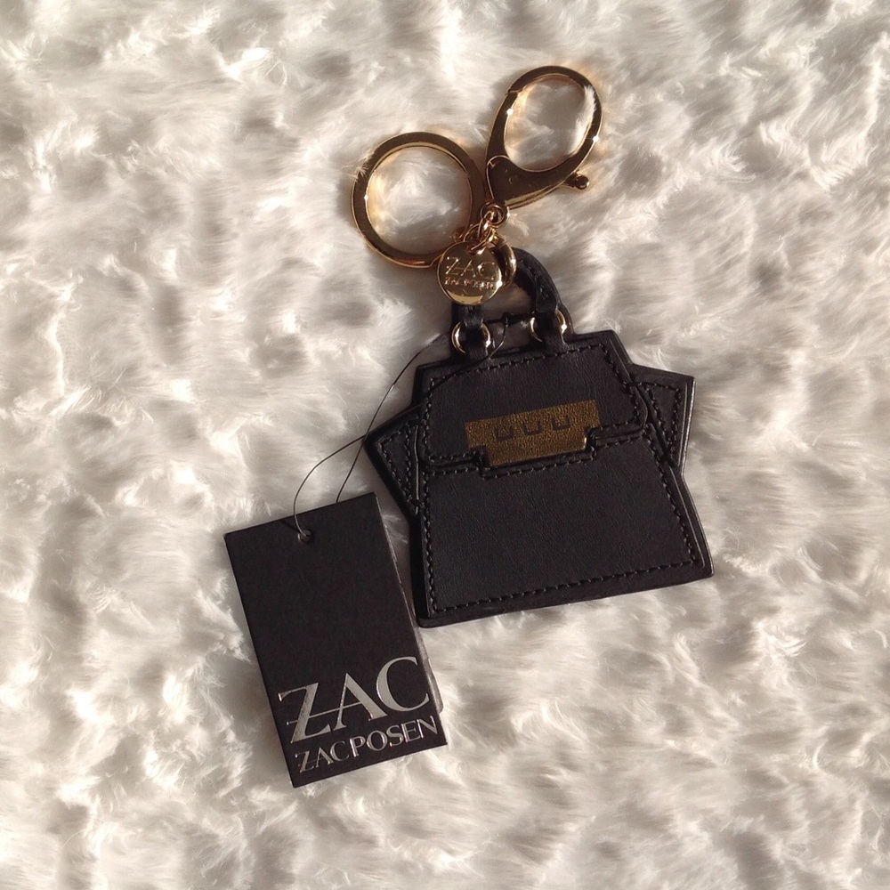 Zac Posen Black Key Chain