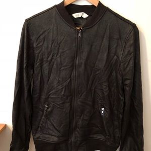 H&M Men’s black leather jacket