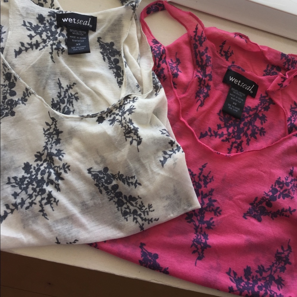 Wet Seal Duo of 2 Cute Tanks