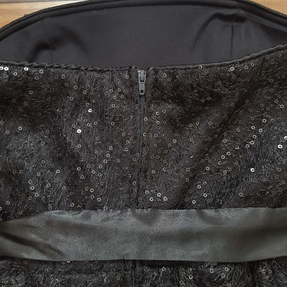 Black Sequin Mesh Dress - Picture 4 of 7